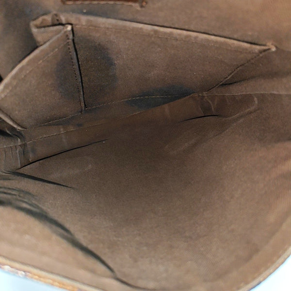 BROOKLYN PM Damier Ebene Coated Canvas Brown