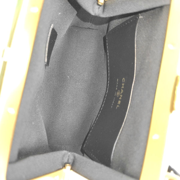 Quilted Patent Leather Shoulder Bag Black
