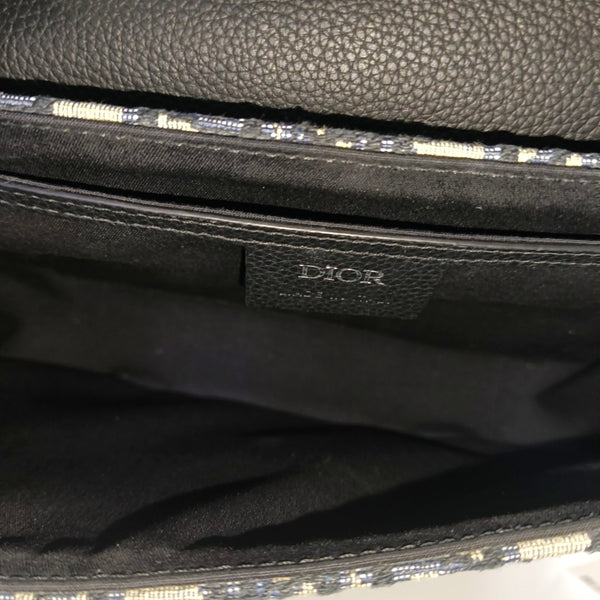Saddle Mini Oblique Canvas Black