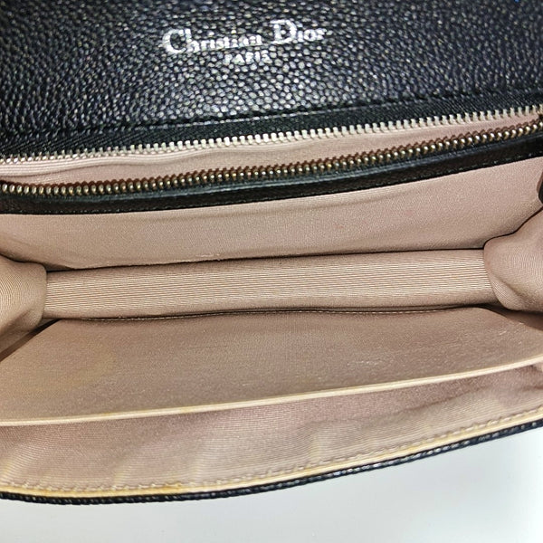 Diorama Medium Cannage Calfskin Black