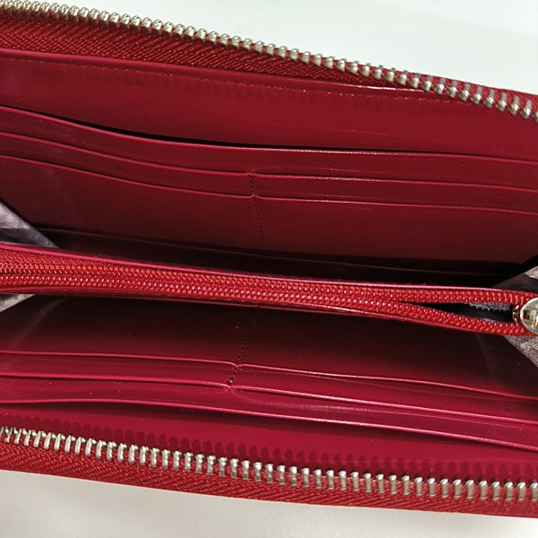 Leather Wallet Red