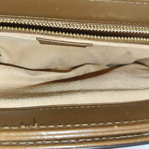 Horsebit 1955 Medium Monogram Coated Canvas Beige