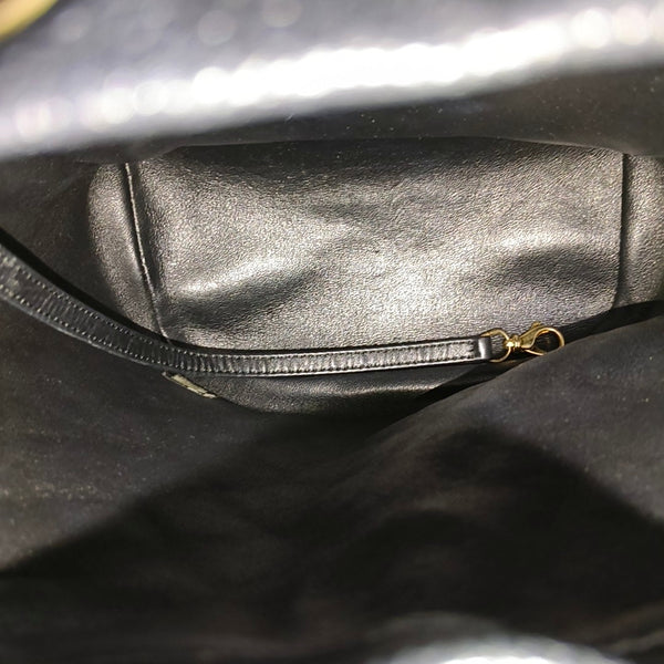 FILIGREE Small Quilted Grained Calfskin Black
