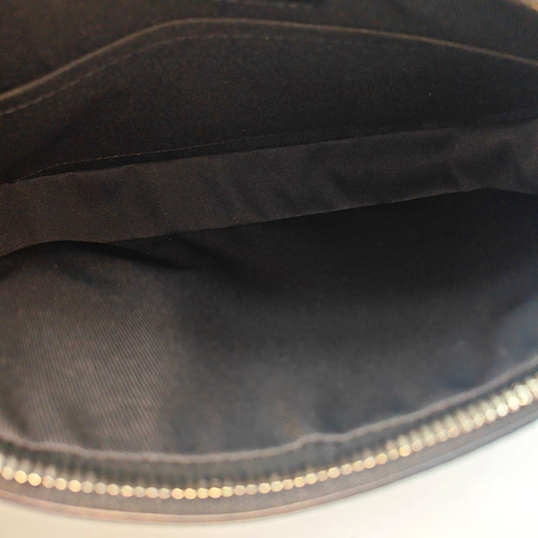 TRIO Monogram Coated Canvas Black