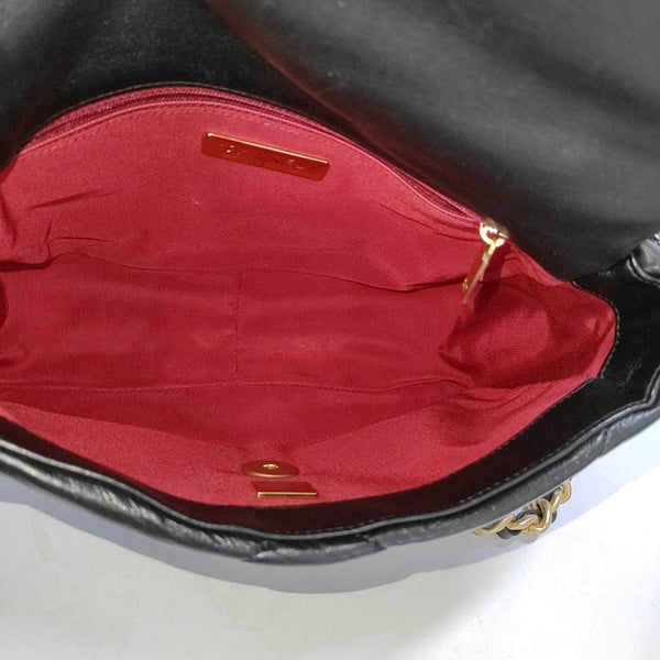 CHANEL 19 Small Quilted Lambskin Black