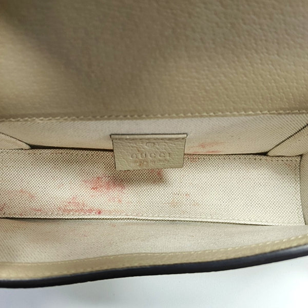Horsebit 1955 Mini Monogram Coated Canvas Beige