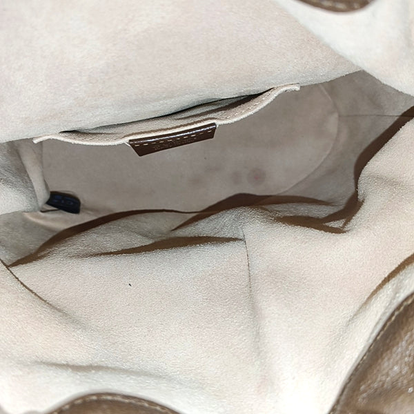 Authenticated pre-owned Horsebit 1955 Small Monogram Calfskin Brown - Bucket Bag at Looply