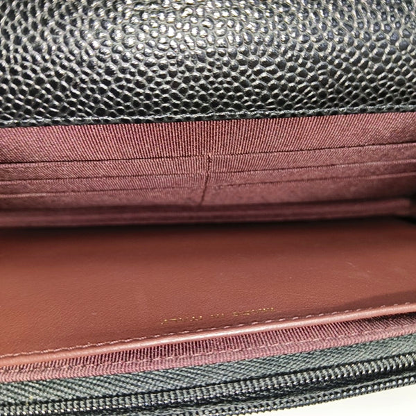 WOC Quilted Grained Calfskin Black