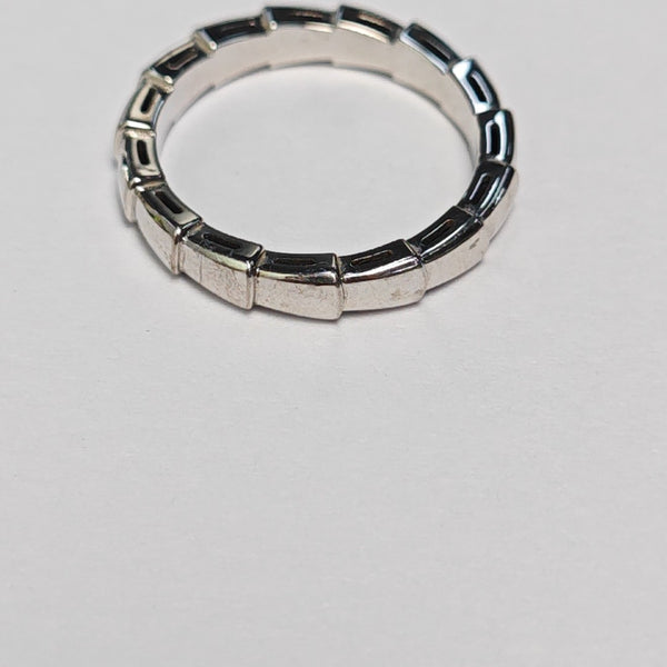 SERPENTI 18k White Gold Silver Ring EU 56