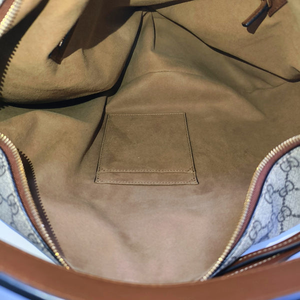 Monogram Coated Canvas Shoulder Bag Black