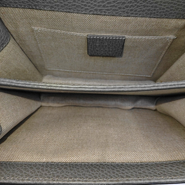 Interlocking G Small Calfskin Gray