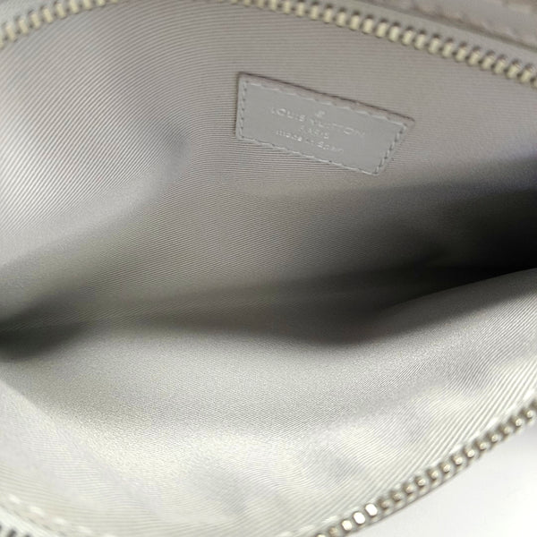 FLAT Monogram Coated Canvas Gray