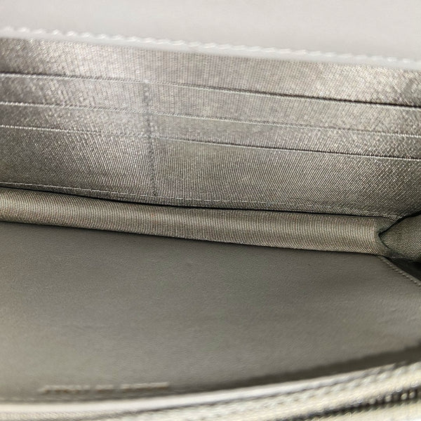 Authenticated pre-owned BOY CHANEL WOC Quilted Grained Calfskin Grey - Shoulder Bag at Looply