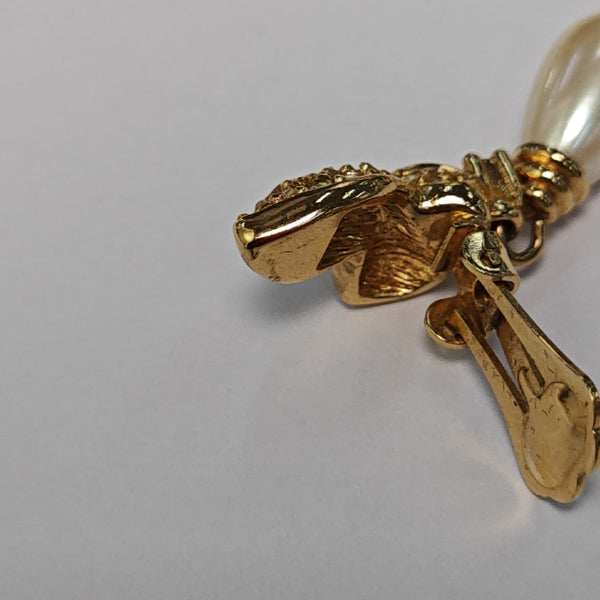 Metal Gold Clip On Earrings