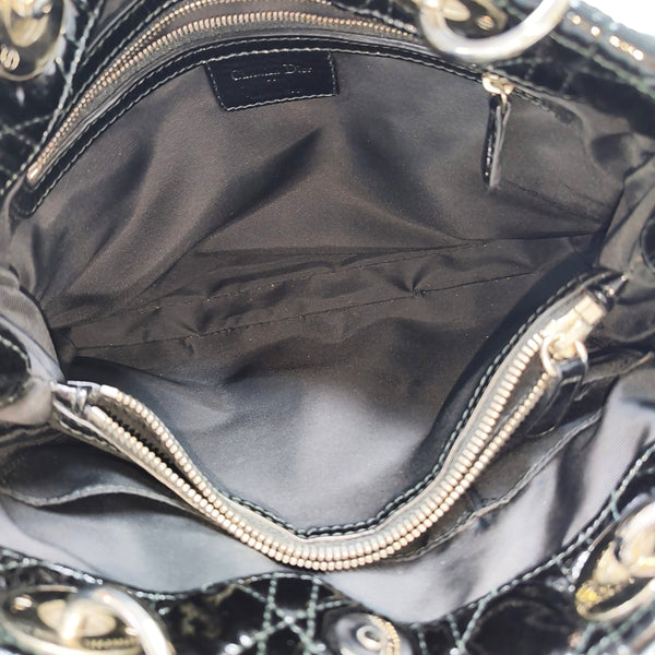 Dior Soft Cannage Patent Leather Black