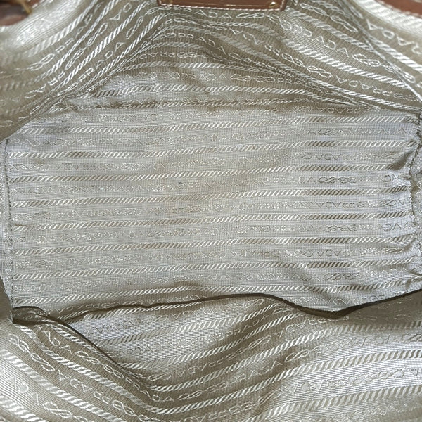 Fabric Tote Bag Brown
