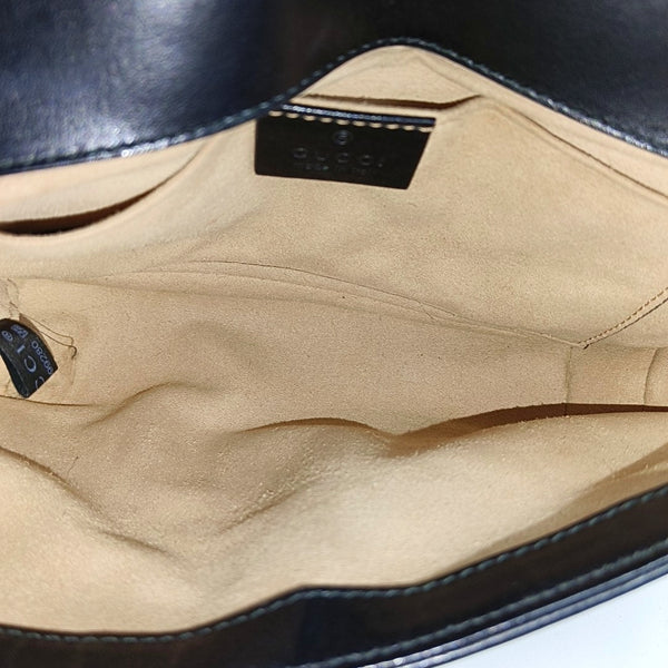 GG Marmont Small Quilted Calfskin Black