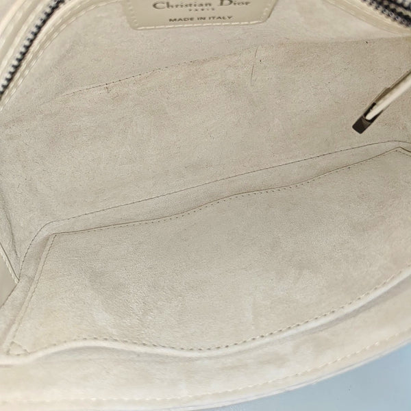 Authenticated pre-owned Diorcamp Small Cannage Calfskin White - Shoulder Bag at Looply