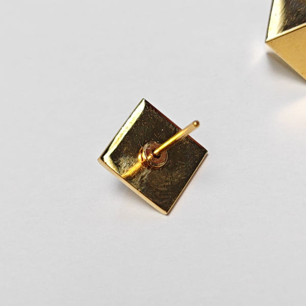 Metal Gold Stud Earrings