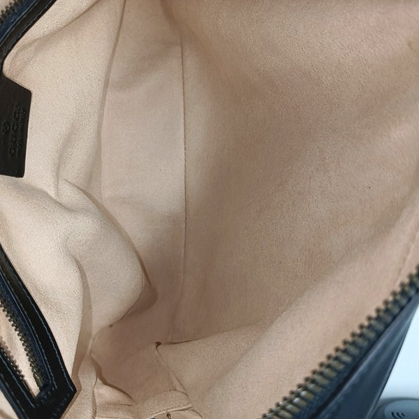 GG Marmont Small Quilted Calfskin Black