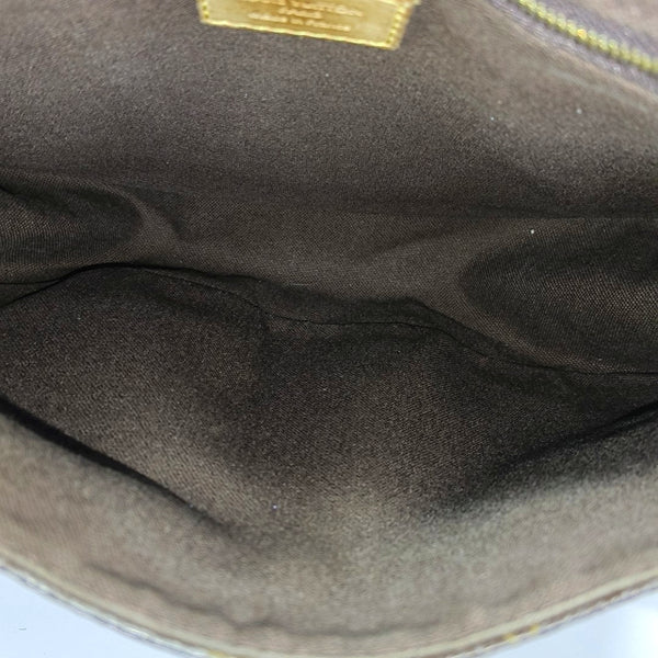 MENILMONTANT PM Monogram Coated Canvas Brown