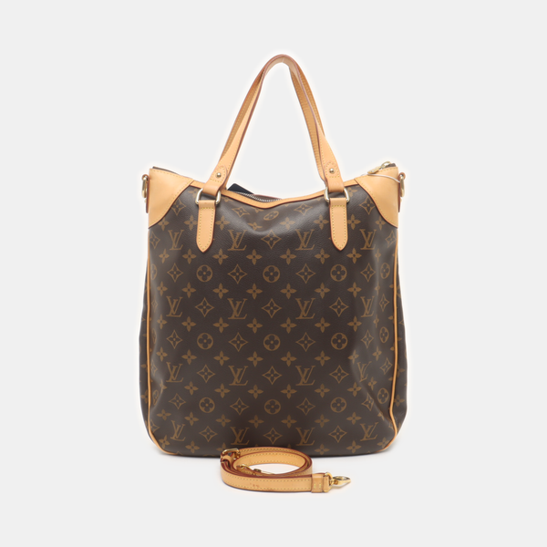 ODEON GM Monogram Coated Canvas Brown