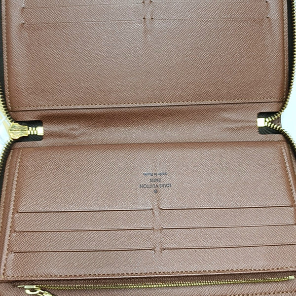 ZIPPY Monogram Coated Canvas Brown Wallet