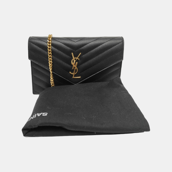 MONOGRAM WOC Chevron, Quilted Calfskin Black