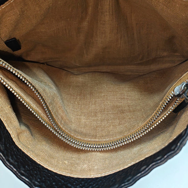 Quilted Calfskin Shoulder Bag Black