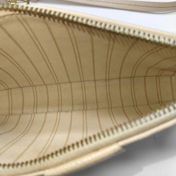 EASY POUCH ON STRAP Calfskin Beige