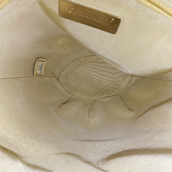 Quilted Calfskin Bucket Bag Yellow