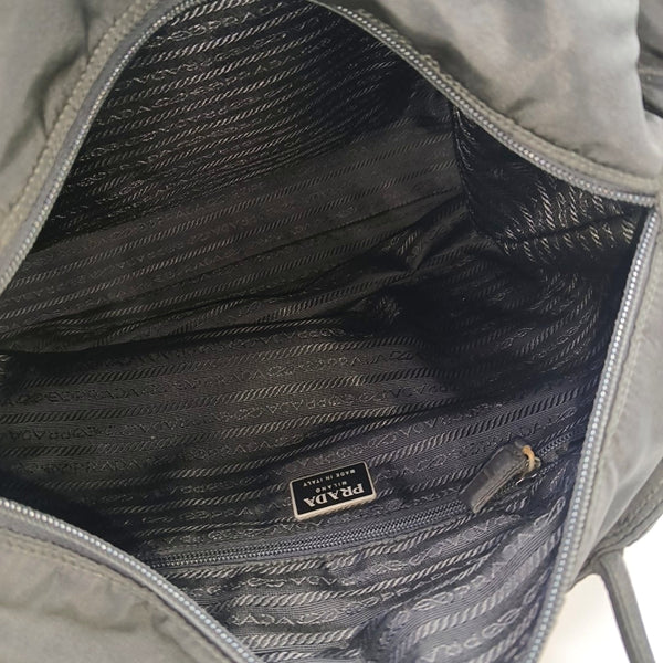 Nylon Shoulder Bag Black