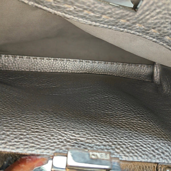 Peekaboo Medium Calfskin Silver