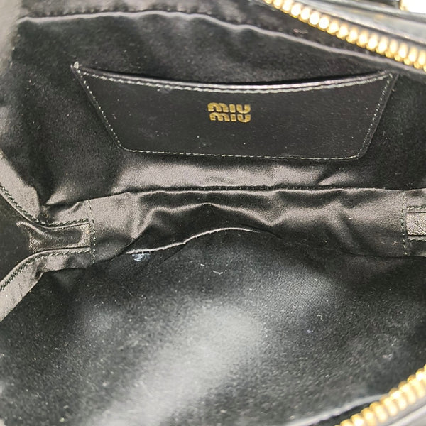 Arcadie Matelassé Small Quilted Lambskin Black