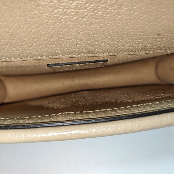 Dionysus Super Mini Monogram Coated Canvas Beige