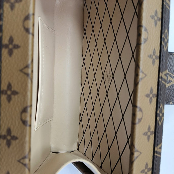 PETITE MALLE Monogram Coated Canvas Brown