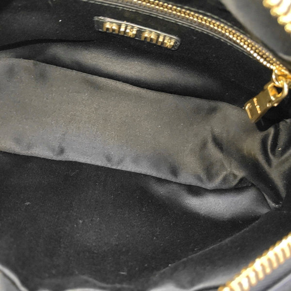 Arcadie Matelassé Quilted Lambskin Black