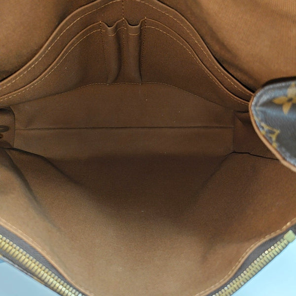 VALMY Monogram Coated Canvas Brown