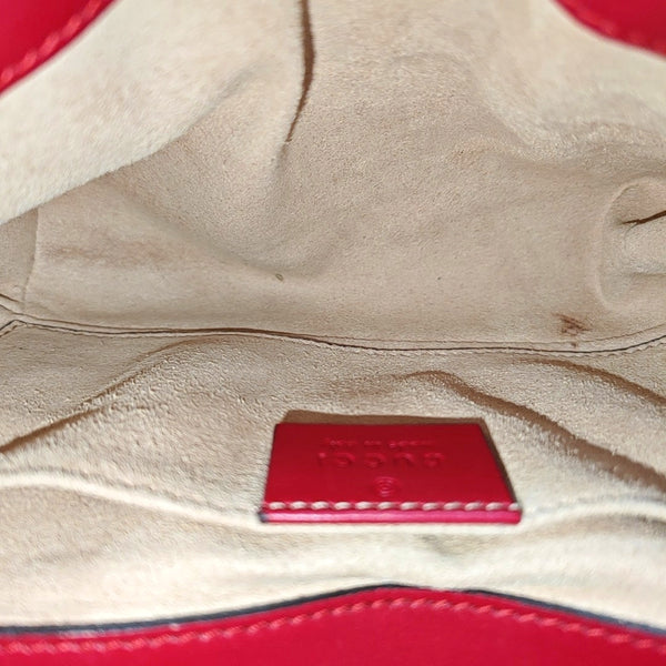 GG Marmont Small Quilted Calfskin Red