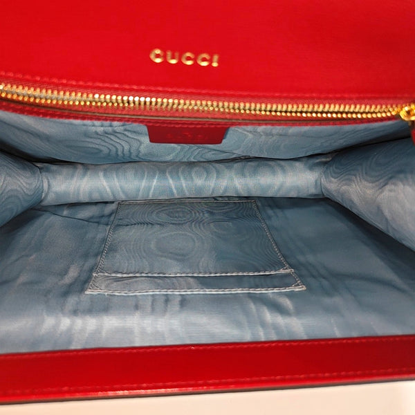 GG Ring Medium Suede Red