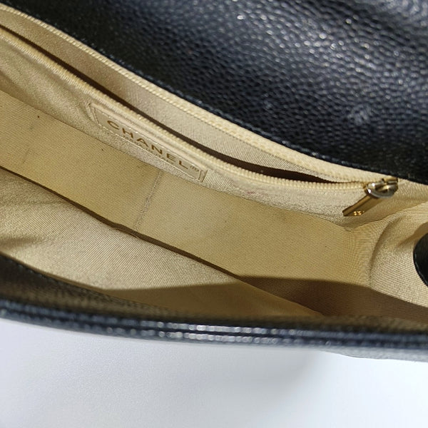 Quilted Grained Calfskin Black