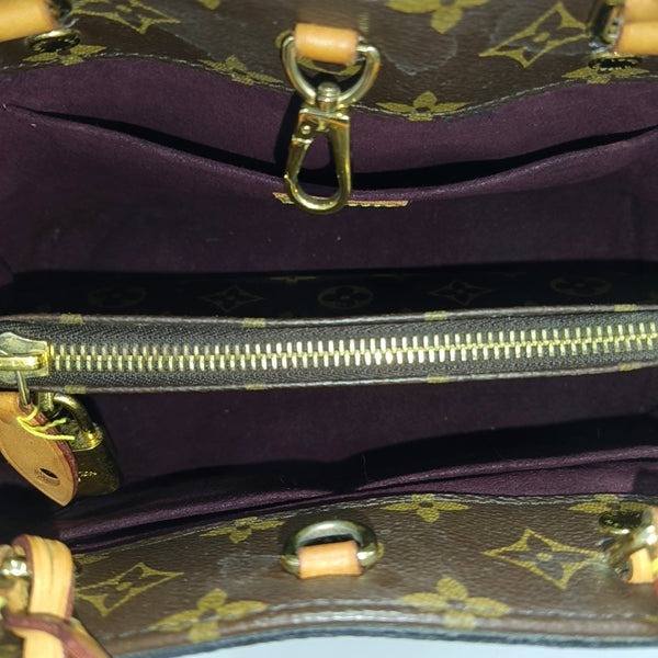 MONTAIGNE Monogram Coated Canvas Brown