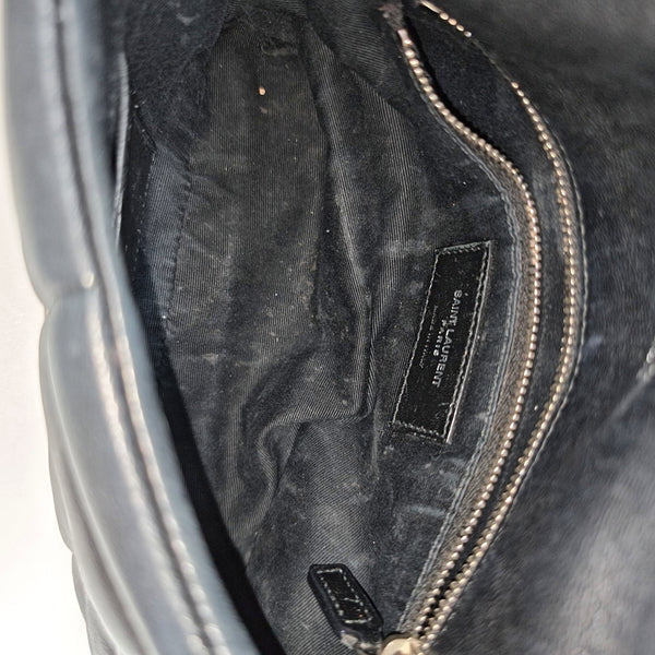 PUFFER Mini Chevron Lambskin Black