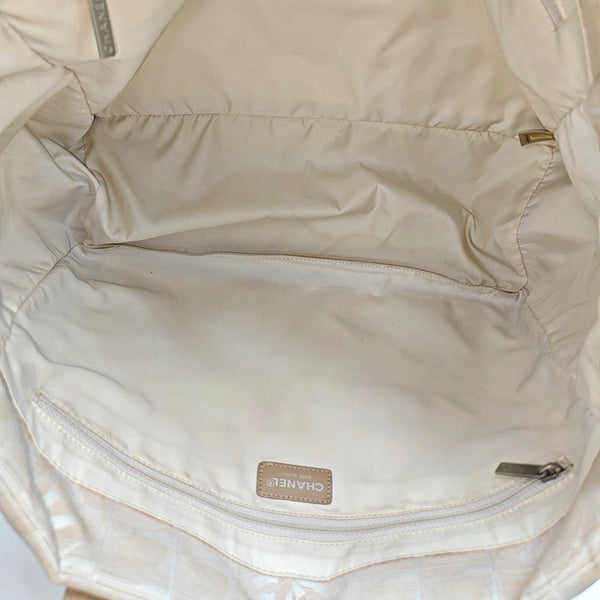 Authenticated pre-owned TRAVEL LINE Canvas Beige - Top Handle Bag at Looply