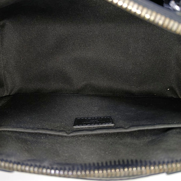 KEEPALL Monogram Coated Canvas Black