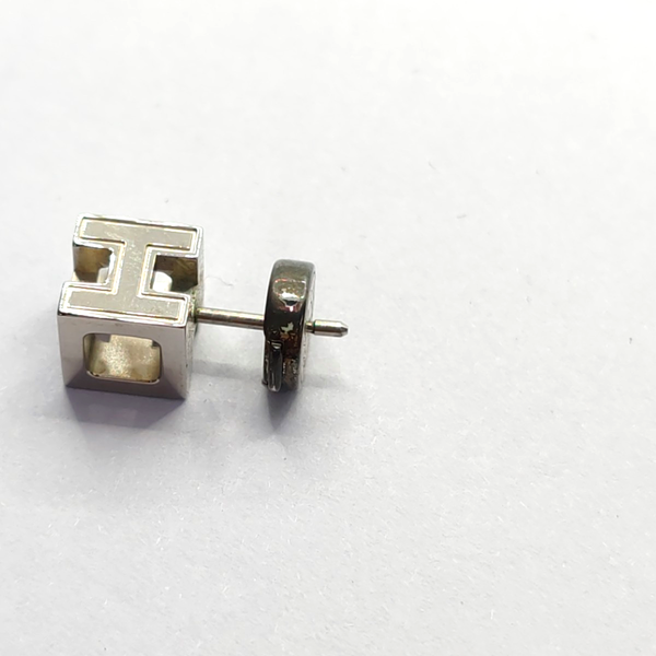Cage D'h Metal Purple Stud Earrings