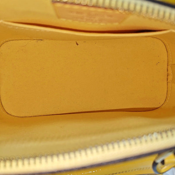 ALMA BB Monogram Patent Leather Yellow