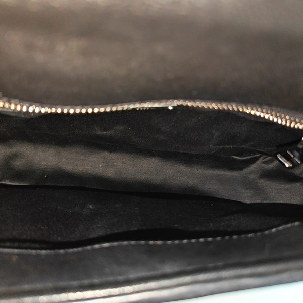 Quilted Lambskin Shoulder Bag Black