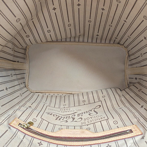 NEVERFULL MM Monogram Coated Canvas Brown