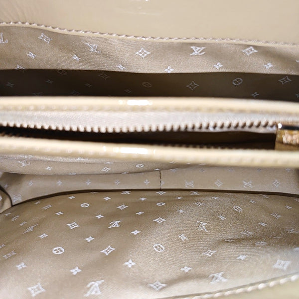Patent Leather Top Handle Bag Yellow